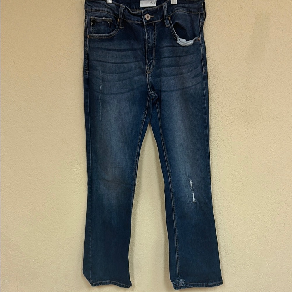 Kancan womans stretchy high waisted flare jeans size 30